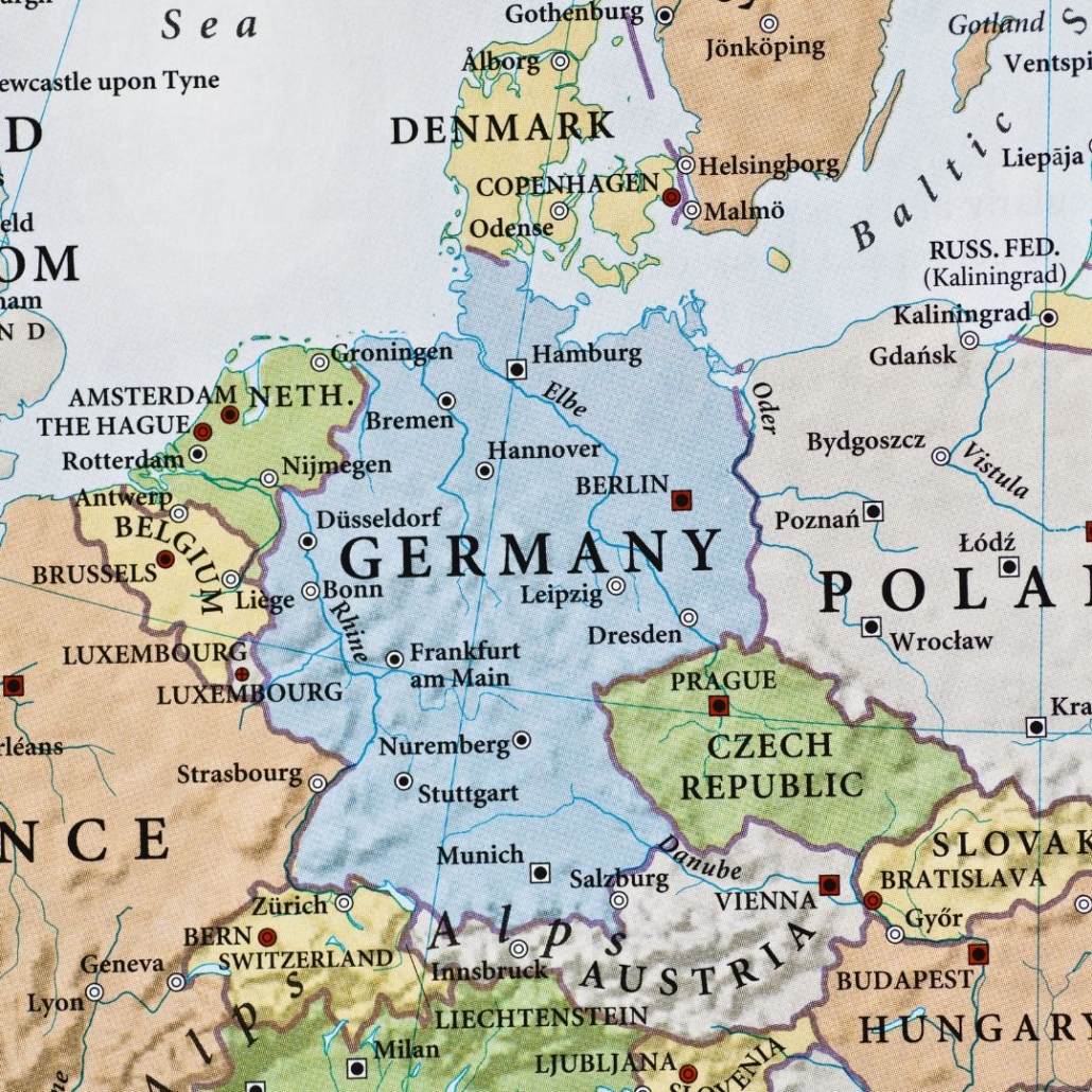 Deutschland map deutschland